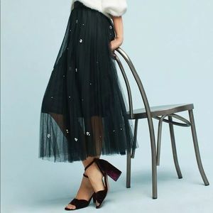 Eva Franco, Anthropologie. Black maxi length skirt